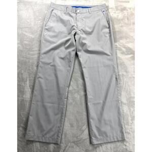 Bonobos Maide Pants Men's 34x30 Grey Straight Leg Golf Chinos Lightweight